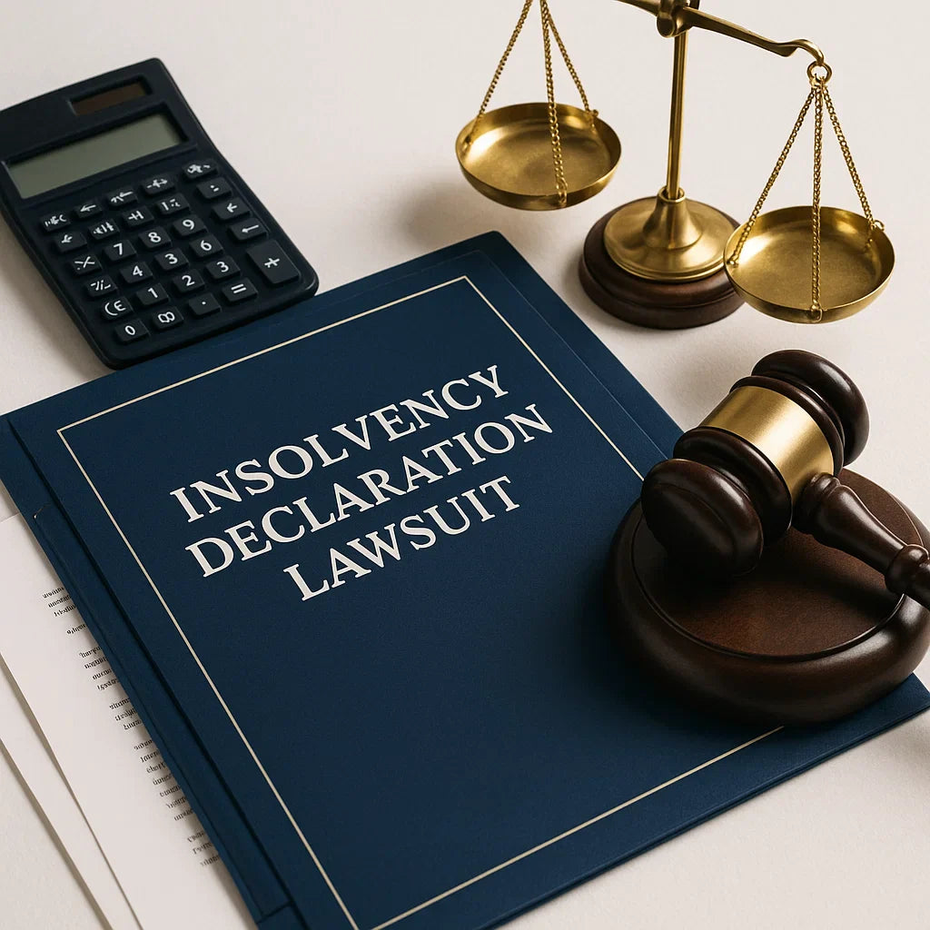 Insolvency declaration lawsuit